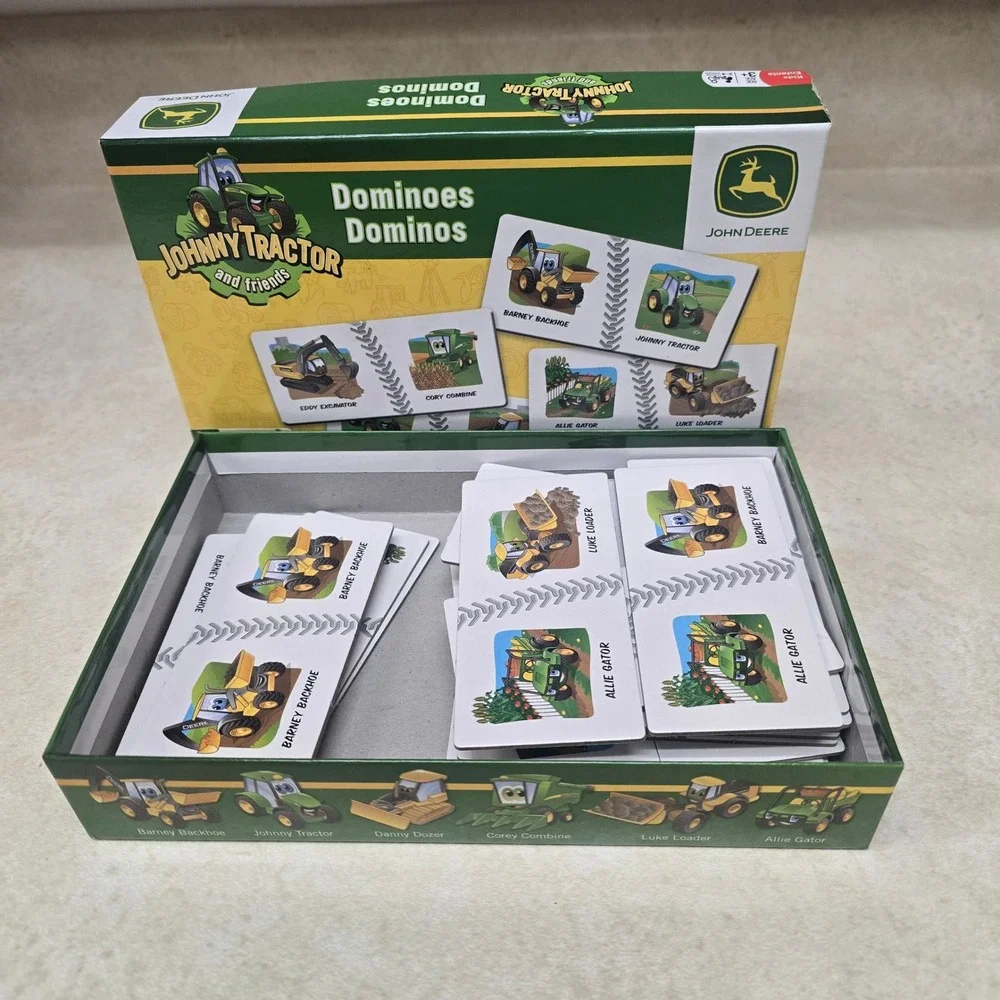 John Deere Johnny Tractor and Friends Dominoes Matching Game 28 Pieces 41305